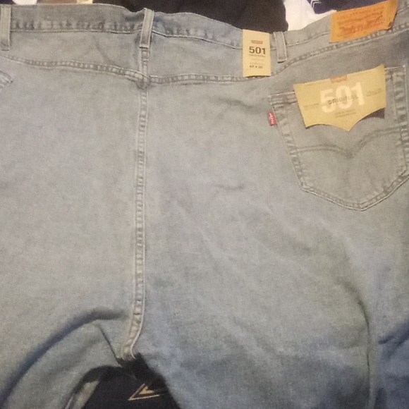 Levi's 501 Mens button fly knee whole jeans - Picture 10 of 13